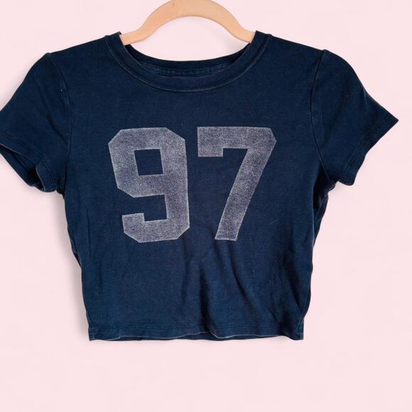 Hollister Co. Tops - Hollister navy blue cropped tee